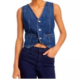 MOTHER The Masked Rider Denim Vest S